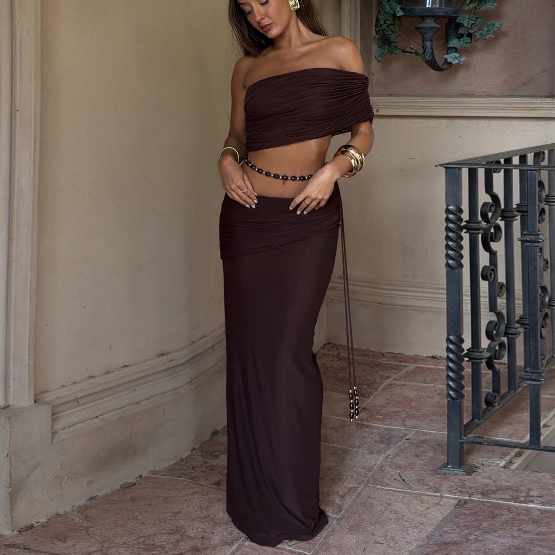 The Serene Pleated Set