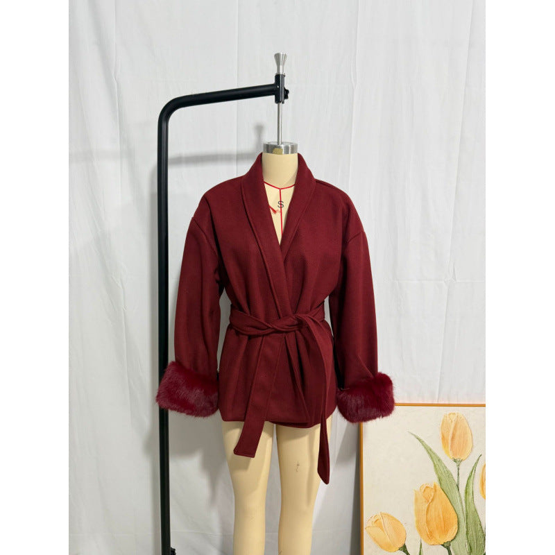 Stylish High-end Wool Coat For Women