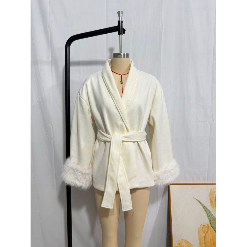 Stylish High-end Wool Coat For Women