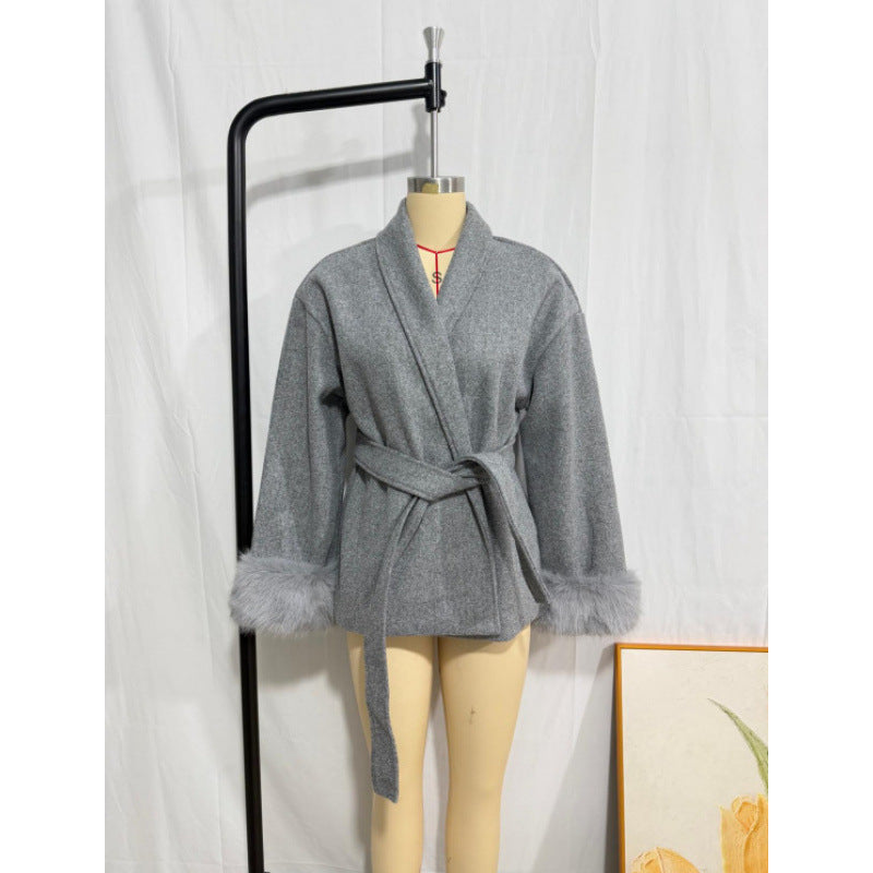 Stylish High-end Wool Coat For Women