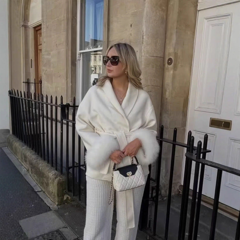 Stylish High-end Wool Coat For Women