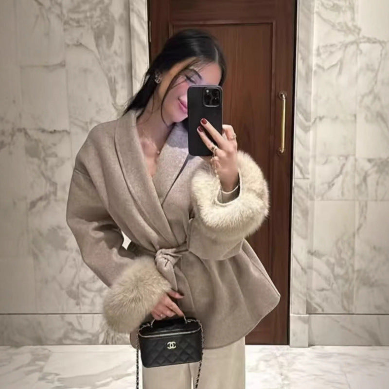 Stylish High-end Wool Coat For Women