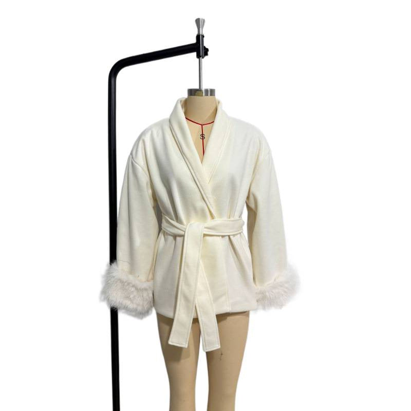 Stylish High-end Wool Coat For Women