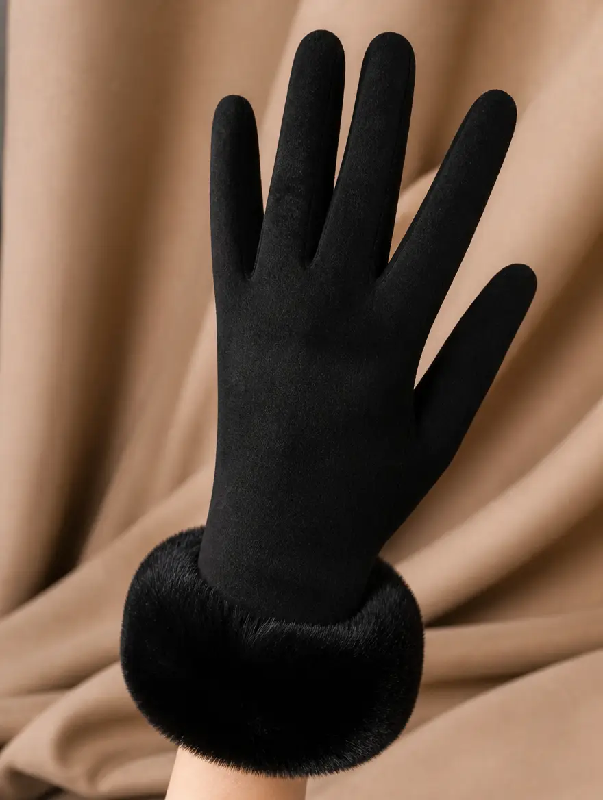 Aurelia Plush Trim Gloves