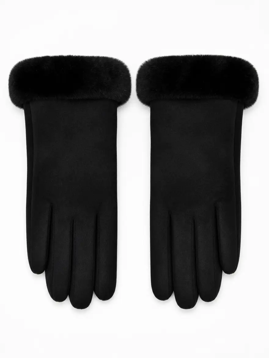 Aurelia Plush Trim Gloves