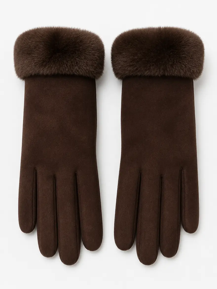 Aurelia Plush Trim Gloves