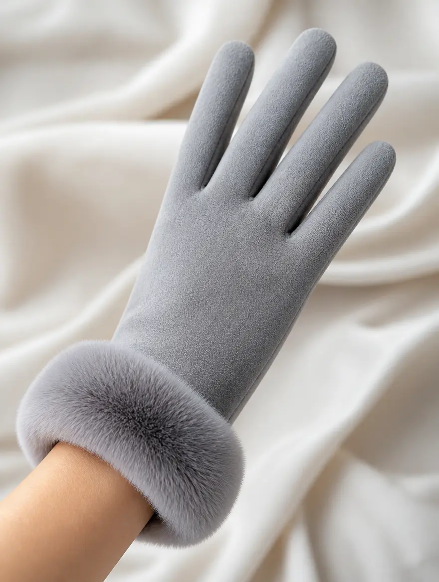 Aurelia Plush Trim Gloves